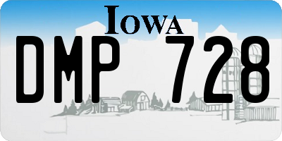 IA license plate DMP728
