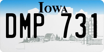 IA license plate DMP731