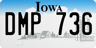 IA license plate DMP736