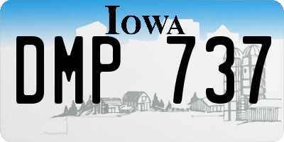 IA license plate DMP737