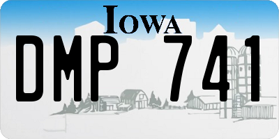 IA license plate DMP741