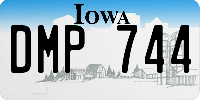 IA license plate DMP744