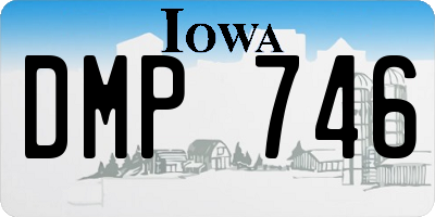 IA license plate DMP746