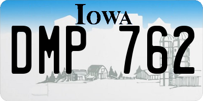 IA license plate DMP762