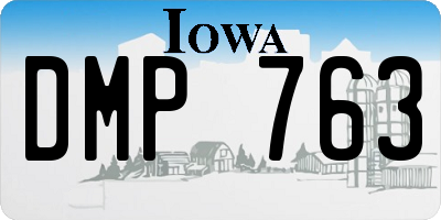 IA license plate DMP763