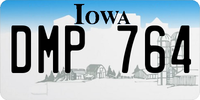 IA license plate DMP764