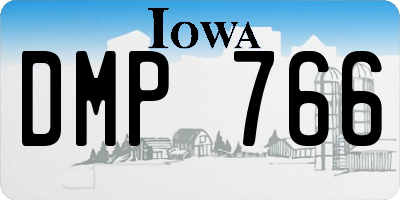 IA license plate DMP766