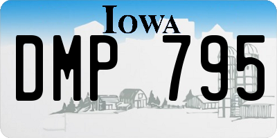 IA license plate DMP795