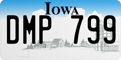 IA license plate DMP799