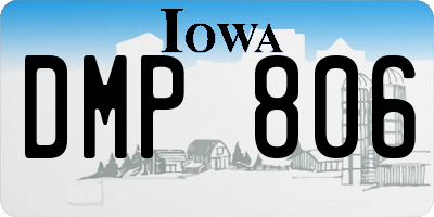 IA license plate DMP806