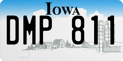 IA license plate DMP811