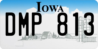 IA license plate DMP813