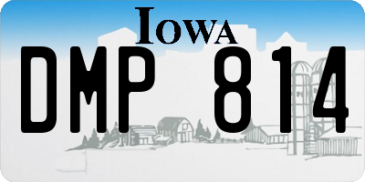 IA license plate DMP814