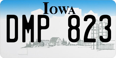 IA license plate DMP823