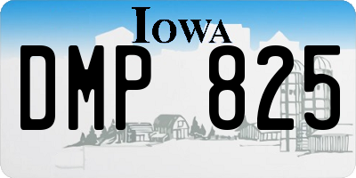 IA license plate DMP825