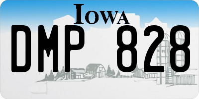 IA license plate DMP828