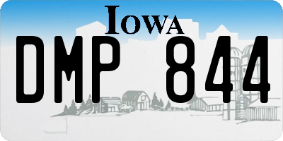 IA license plate DMP844