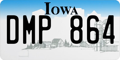 IA license plate DMP864