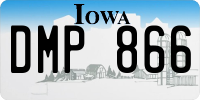 IA license plate DMP866