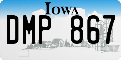 IA license plate DMP867