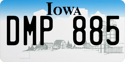 IA license plate DMP885