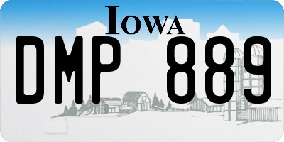 IA license plate DMP889