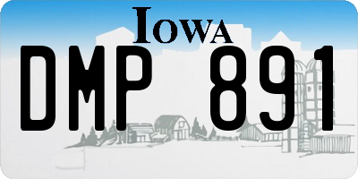 IA license plate DMP891