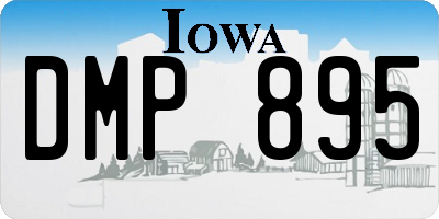 IA license plate DMP895