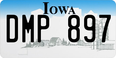 IA license plate DMP897