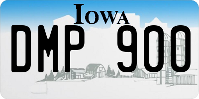 IA license plate DMP900