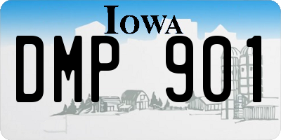 IA license plate DMP901
