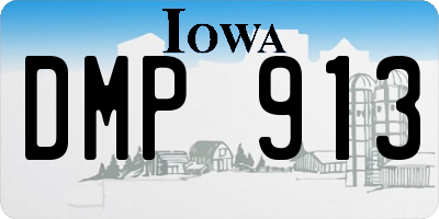 IA license plate DMP913