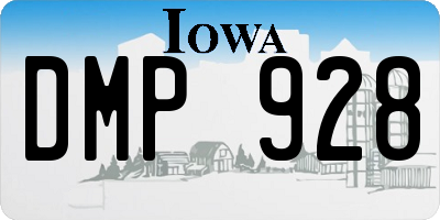 IA license plate DMP928