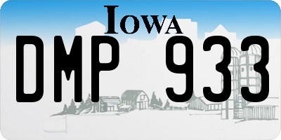 IA license plate DMP933