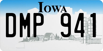IA license plate DMP941
