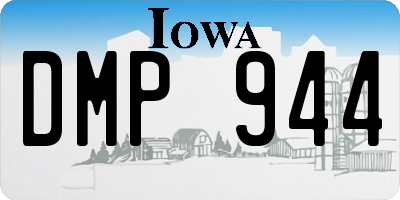 IA license plate DMP944