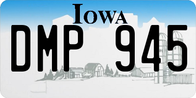 IA license plate DMP945