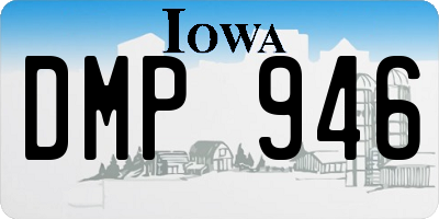 IA license plate DMP946