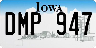 IA license plate DMP947