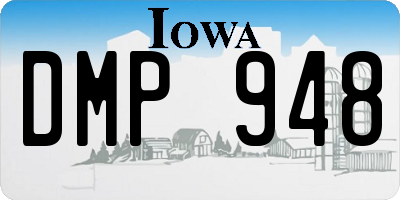 IA license plate DMP948