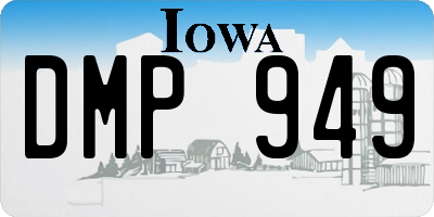 IA license plate DMP949