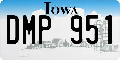 IA license plate DMP951