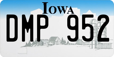 IA license plate DMP952