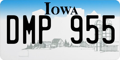 IA license plate DMP955