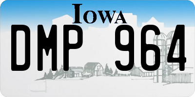 IA license plate DMP964