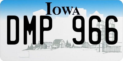 IA license plate DMP966
