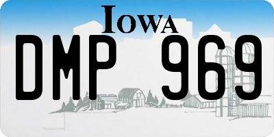 IA license plate DMP969