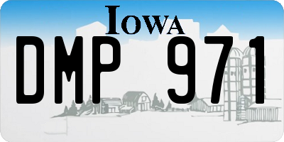 IA license plate DMP971