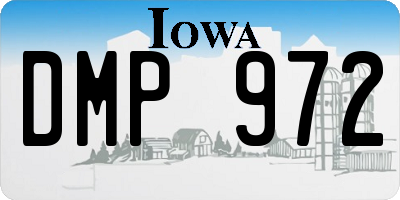 IA license plate DMP972