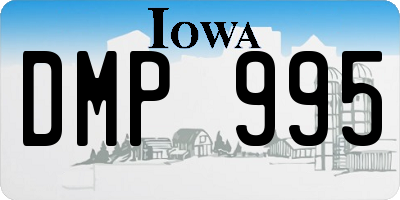 IA license plate DMP995